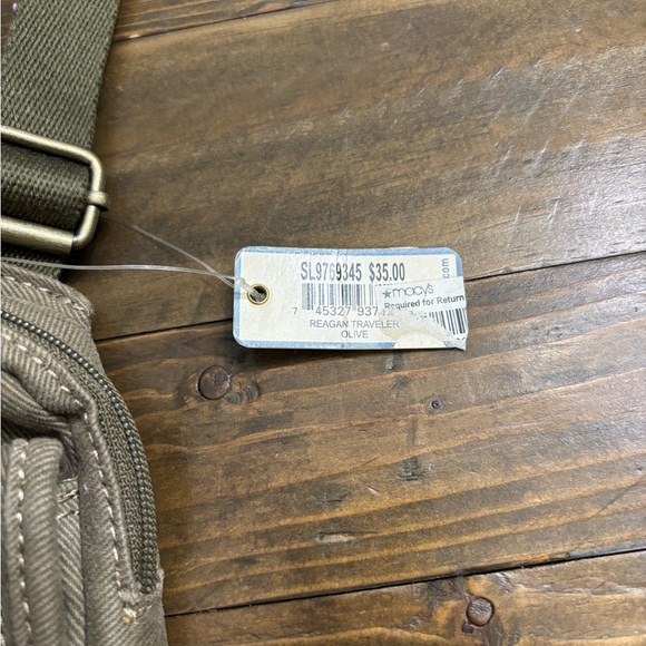 Fossil Reagan Traveler Crossbody Bag in Olive Green - Picture 6 of 8